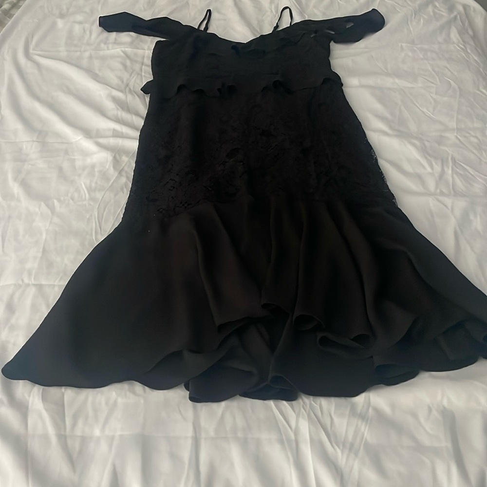 Lulus Black Lace Dress Size L